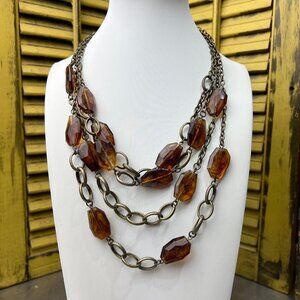 Cookie Lee Goldtone Long Multi-Strand Necklace